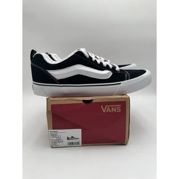 Vans KNU SKOOL Men's NEW Casual Shoe Black/White US Size 13 Medium - Picture 11 of 11